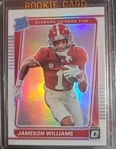 2022 Chronicles Optic Draft Picks Jameson Williams (RC) #14 Rookie PRIZM HOLO - Picture 1 of 2