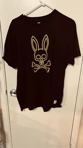 Camiseta Psycho Bunny Colton Amarilla Glo Bunny Negra Para Hombre Talla XL - Imagen 1 de 9