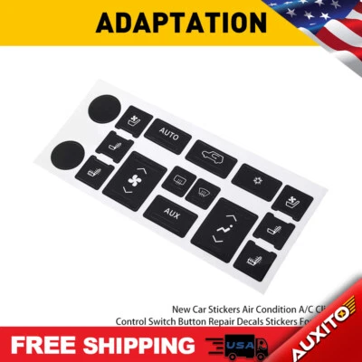 Perilla de aire acondicionado control aire acondicionado y botón ajuste reparación 2007-14 Escalade Cadillac Foto 1 de 4