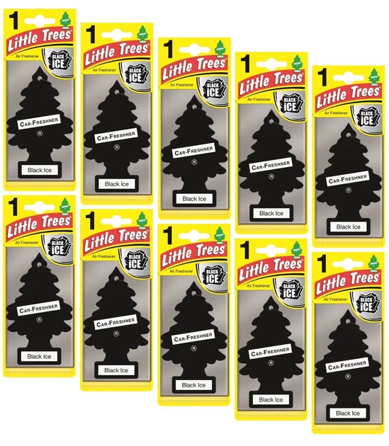 10 X Refrescante de aire para automóvil Magic Tree Little Trees - hielo negro