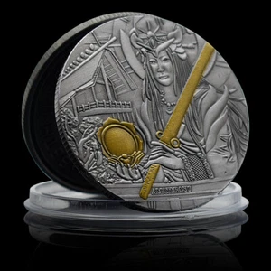 Shiva Nickel Coin Hinduism Hindu Deity Commemorative Medal Collection Souvenir - Foto 1 di 12