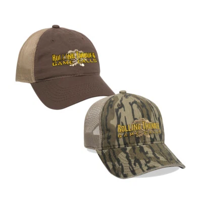 ROLLING THUNDER GAME CALLS Rolling Thunder Classic Logo Unstructured Mesh Back Hat