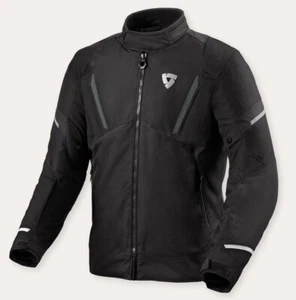 GIACCA JACKET MOTO REV'IT UNDULATE H20 IMPERMEABILE BLACK WHITE TG M - Picture 1 of 2