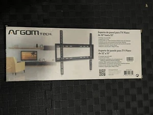 Argom Tech LED / LCD TV Tilt Wall Mount 32"-55" Max Load 35Kgs /77 lbs Black - Picture 1 of 2