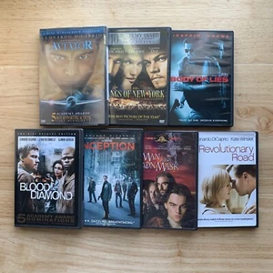 Leonardo DiCaprio DVD Lot Bundle - 7 Movies - 9 Disc - No Digital - Picture 1 of 13