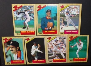 1987 TOPPS BASEBALL CARDS '86 RECORD BREAKERS # 1-7 CLEMENS DESHAIES EVANS LOPES - Picture 1 of 9