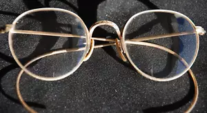 Original antike Bausch & Lomb 12K Gold Filled Gläser B&L ausgefallener Rand Ful-Vue - Bild 1 von 13