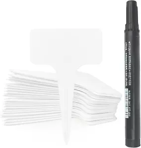120Pcs Plant Labels, Plastic Plant Tags, T-Type Garden Waterproof Name Stakes Pl - Picture 1 of 6