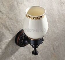 Oil Rubbed Bronze Single Tumbler Holder Toothbrush Cup Bath Accessory fba475