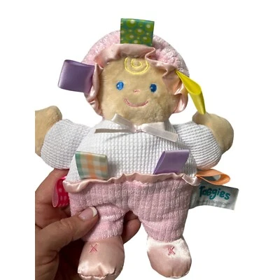 Mary Meyer Taggies Signature Collection Etiqueta 8" Bebé Muñeca Peluche Rosa Foto 1 de 4