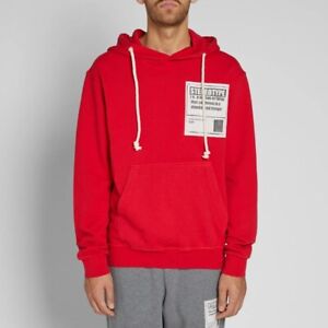 MAISON MARGIELA 14 STEREOTYPE PULLOVER HOODY RED