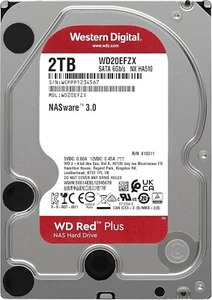 WD Red Plus WD20EFZX - 2TB - 5400RPM - 128Mb Cache - SATA III - 3.5" Zoll - Afbeelding 1 van 1