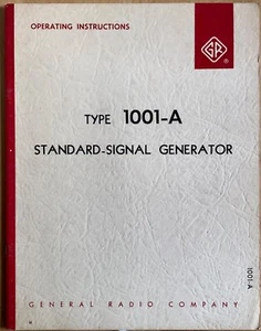 General Radio Corporation Type 1001-A Standard Signal Generator Manual - Picture 1 of 3