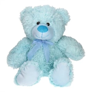 35CM BLUE TEDDY BEAR Plus Baby Shower Baby Boy Gender Reveal Gift Present - Picture 1 of 5