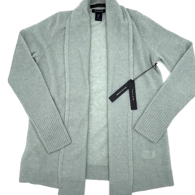 Cárdigan Tahari PURE LUXE Cachemira Frente Abierto Verde Jade S; Nuevo con Etiquetas159 Foto 1 de 4