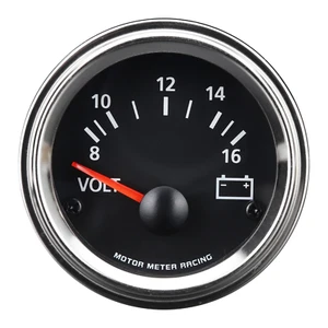 VD Vintage 52mm 2-1/16" Electrical Volt Meter Gauge 8 ~ 16V White LED 12V - Picture 1 of 4