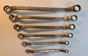 JUEGO DE LLAVES OFFSET VINTAGE CRAFTSMAN VANADIO 6 PIEZAS DOBLE CAJA EXTREMO 3/8" - 1" - Imagen 1 de 16
