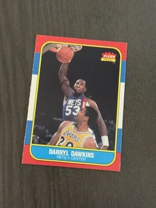 1986-87 Fleer #24 DARRYL DAWKINS New Jersey Nets Basketball Card - Picture 1 of 2