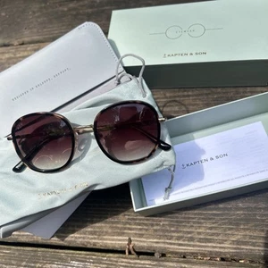 Occhiali da sole Kapten & Son Amsterdam grandi ombra tartaruga marrone occhiali da sole - nuovi con scatola - Foto 1 di 6