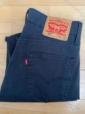 Jeans Levi's 513 para hombre gris lavado 30x30 ajustados rectos elásticos góticos  Foto 1 de 3