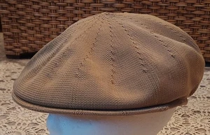 Cappello uomo vintage Broner Wear It maglia berretto Cabbie Newsboy taglia Medium marrone beige - Foto 1 di 10