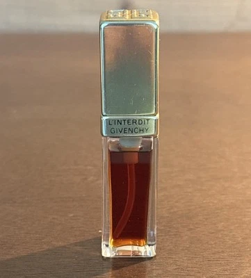 Perfume de Colección L'INTERDIT por GIVENCHY Spray PERFUME 1/4 OZ ANTIGUA FÓRMULA PERSEGUIDOR París Foto 1 de 4