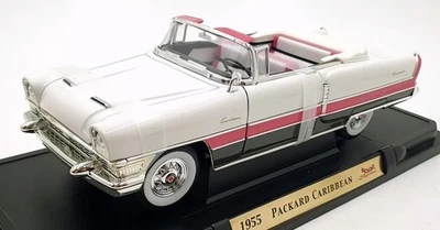 Road Signature 1/18 Scale Diecast 92618 - 1955 Packard Caribbean White Pink - Image 1 of 4