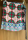 BNWOT Sezane Lola Lined Short Skirt Wrap-Around Tiles Print Size FR40 Large US8