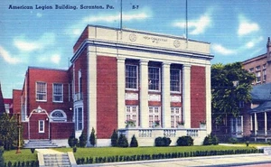 Scranton Pennsylvania American Legion Building Postcard - Bild 1 von 2