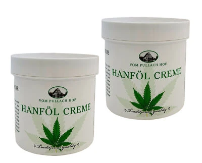 STOLZ 2x 250ml Hanföl Creme vom Pullach Hof, Hanfcreme, Hanfbalsam, Hanf-creme