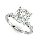 2.25 Ct Round Cut Lab Grown Diamond Engagement Ring SI1 E White Gold 14k