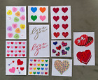 Mrs. Grossman Lot Of 10 Vintage +Rare Valentine Heart Stickers ~ Love~Candy~ New
