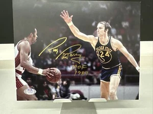 Rick Barry signed 8x10 NBA HALL OF FAME ABA NBA NCAA legends PSA COA - Picture 1 of 1