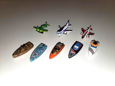De colección 1988 Galoob Micro Machines Avión Barco Lote 747 Jet 46P ST-3 Barco Dorado Foto 1 de 4