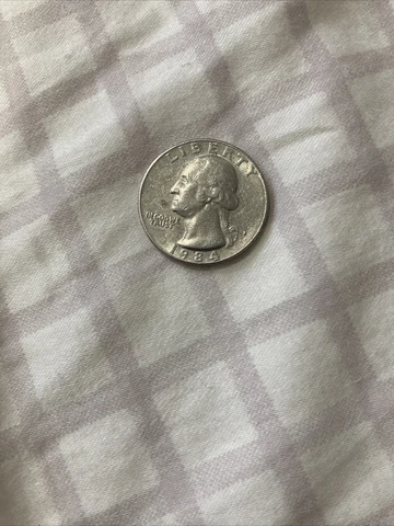 RARE 1984 QUARTER DOLLAR D FILLED ERROR COIN Cover