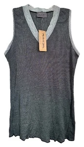 Michael Stars Maternity Women's Oxide Shine Tank Lace Vee Shell Stretch ONE SIZE - Picture 1 of 8