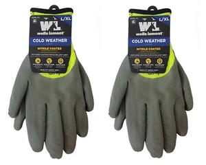 Wells Lamont Nitrile Coated Grip Work Gloves Resistant Large XL L/XL (2 Pack) - Picture 1 of 4