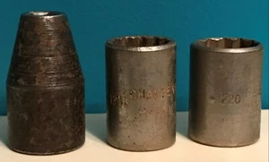 Apex 5110 5/16" 1/2"/Challenger 1218 9/16" 3/8"/Fleet 1220 5/8" 3/8" Sockets - Picture 1 of 6