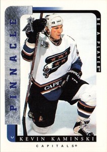 1996 Pinnacle Be a Player #86 Kevin Kaminski Washington Capitals