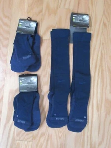 Calcetines de béisbol Nike para hombre acolchados en seco sobre la pantorrilla azul marino ~~6 pares~ - Imagen 1 de 2