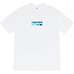 Supreme Emilio Pucci Box Logo Tee White/Blue - Picture 1 of 2