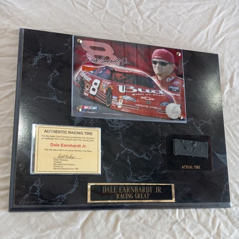 Dale Earnhardt Jr authentic Race Tire Plaque 10x13 new in 📦 box Cover