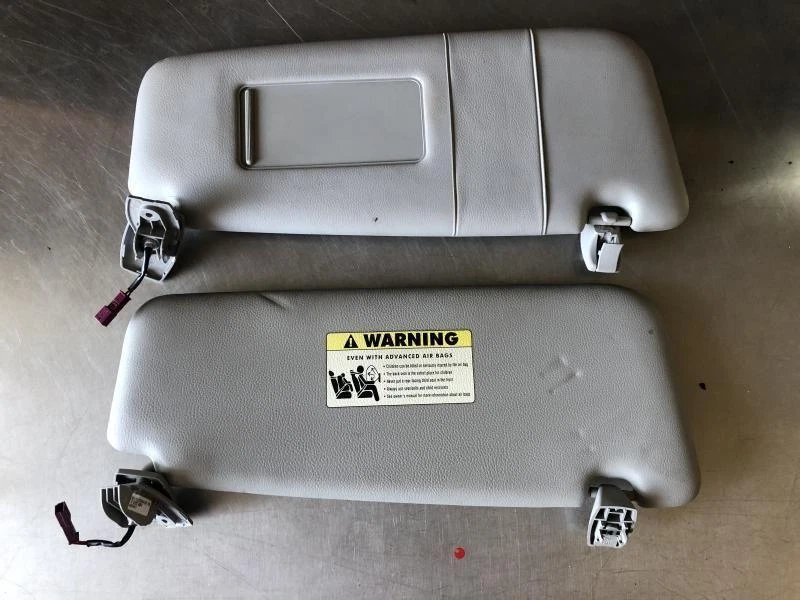 2004-2010 BMW E60 525i 528i 530i 535i Sun Visors Left & Right Set Vinyl OEM - Image 1 of 4