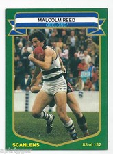 1985 Scanlens # 83 Malcolm REED Geelong