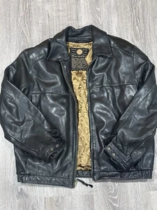Marc New York Mens XL Black Long Sleeve Two Layer Jacket Motorcycle Jacket V - Picture 1 of 12