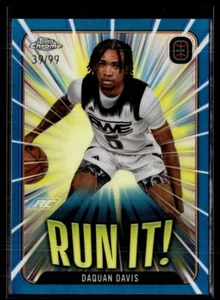 2023-24 TOPPS CHROME OTE BLUE /99 RUN IT DAQUAN DAVIS RWE - Picture 1 of 1