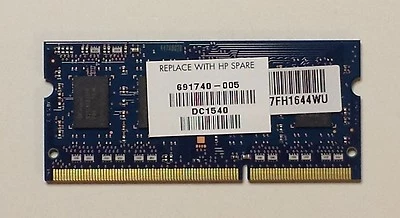 NEW - Genuine HP 15-AC151DX 255 G4 G5 4GB Memory Module 691740-005 DDR3 1600MHZ - Image 1 of 2