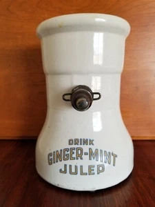Emerson's Ginger - Mint Julep Soda Fountain Dispenser Crock, Extremely Rare - Picture 1 of 18