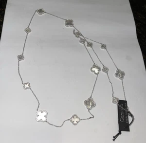 Gemolio 925 sterling silver necklace genuine MOP Pendants Starburst NWT - Picture 1 of 5