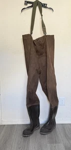 Red Ball Chest Waders Size 13 Vintage Fishing Muck boots - Picture 1 of 11